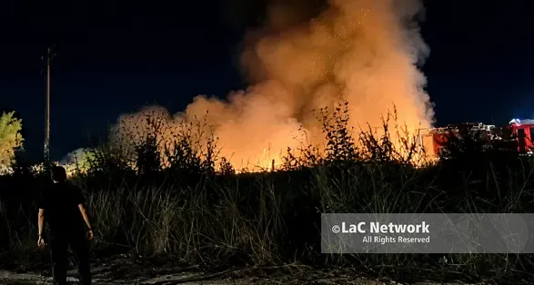 Sibari, allarme al Parco Archeologico: un incendio minaccia l'area protetta