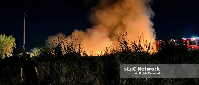 Sibari, allarme al Parco Archeologico: un incendio minaccia l'area protetta