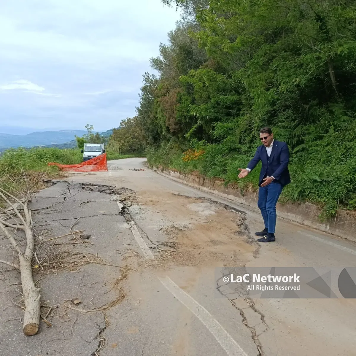 <p>Capistrano ancora isolata per la frana sulla Sp 47, il sindaco: «Pronti a occupare il palazzo della Provincia»</p>
