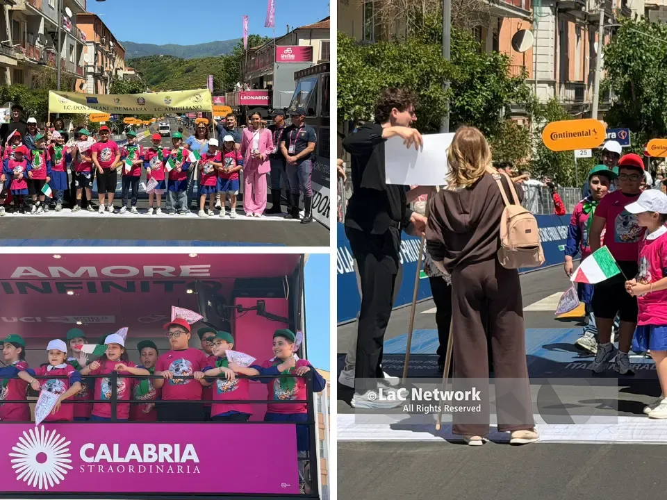 Cosenza si prepara al grande arrivo del Giro d’Italia 2026 tra folla, eventi e “Villaggio rosa”