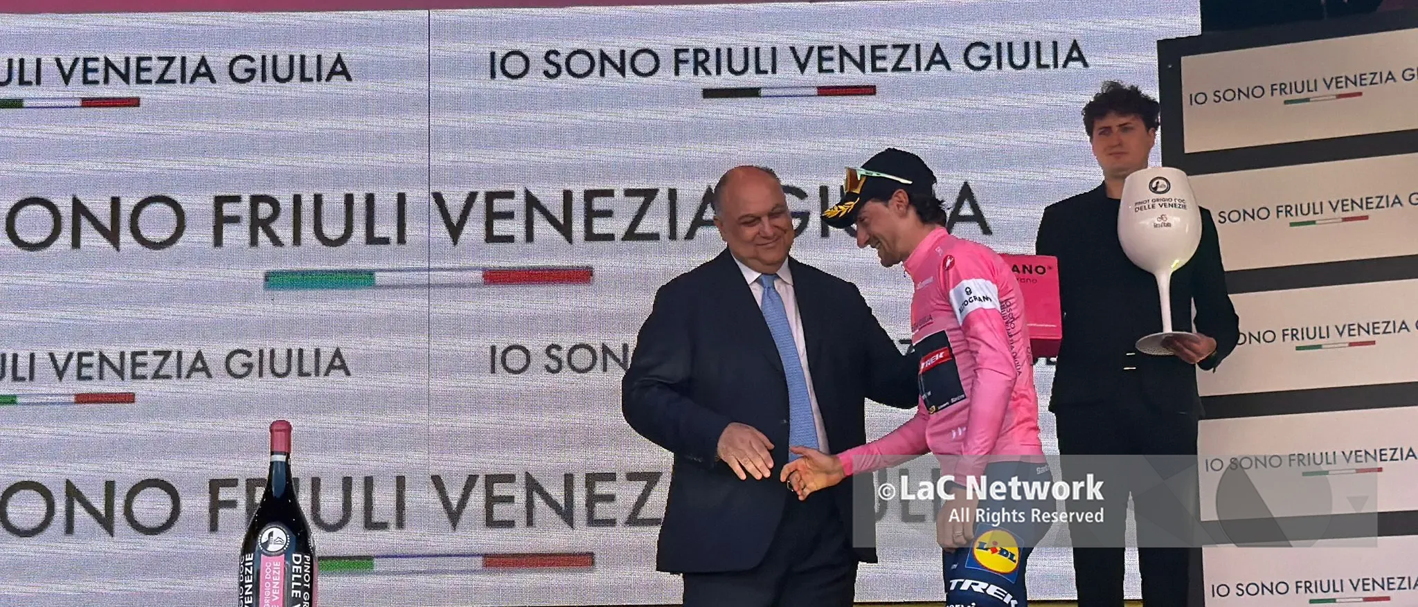 Giro d’Italia, Ciccone maglia rosa dopo la tappa Catanzaro-Cosenza: «Una grandissima emozione»\n