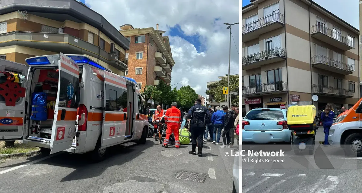 <p>Incidente a Vibo, <span style=\"color:hsl(0, 75%, 60%);\">postino investito</span> in pieno centro: intervenuta l’ambulanza</p>