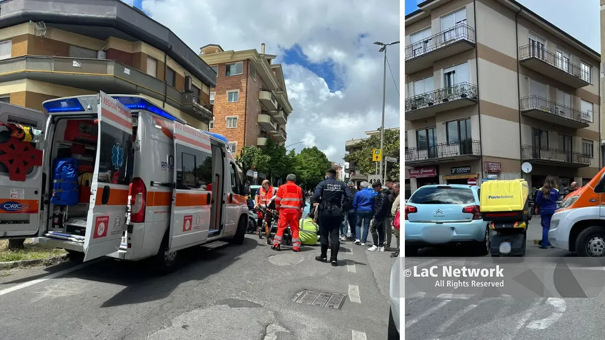 Incidente a Vibo, postino investito in pieno centro: intervenuta l’ambulanza\n