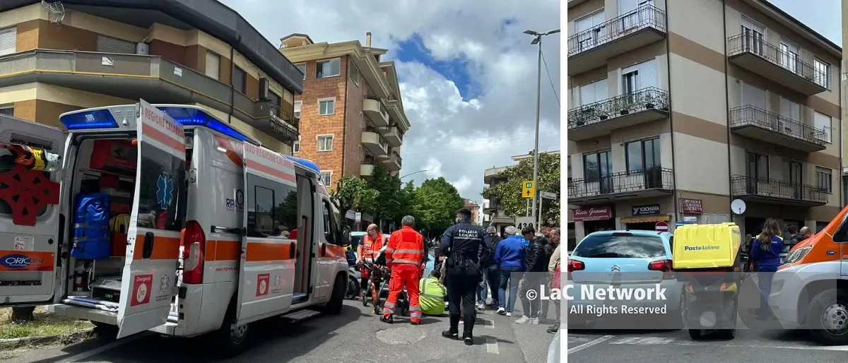 Incidente a Vibo, postino investito in pieno centro: intervenuta l’ambulanza\n