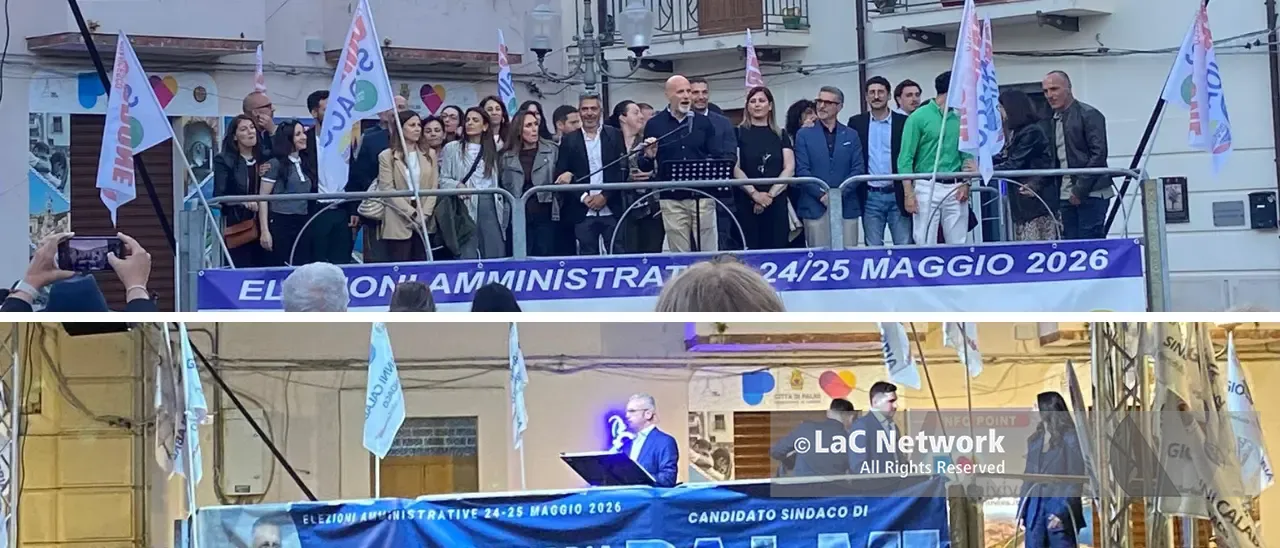 Palmi, si chiude in Piazza Primo\u00A0Maggio una campagna elettorale “infuocata”: i comizi finali di\u00A0Calabria e Cardone\n