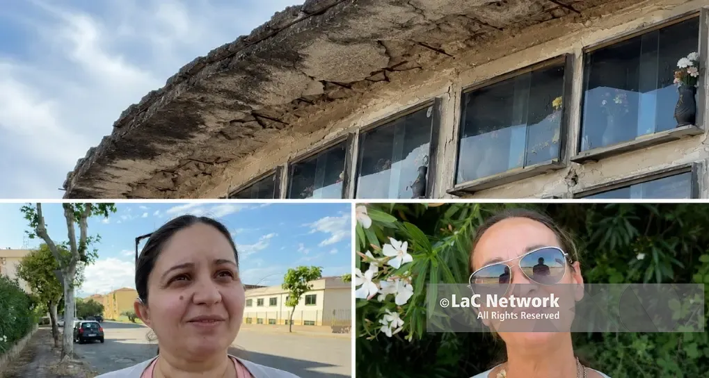 Loculi nel degrado al cimitero di Rossano, i familiari: «Piove cemento dal soffitto, rischiamo di farci male»\n