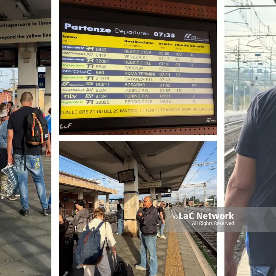 <p>Circolazione ferroviaria sospesa a Rosarno per un guasto. <span style=\"color:hsl(0, 75%, 60%);\">Bloccati a Lamezia i tifosi del Catanzaro</span> in partenza per Monza</p>