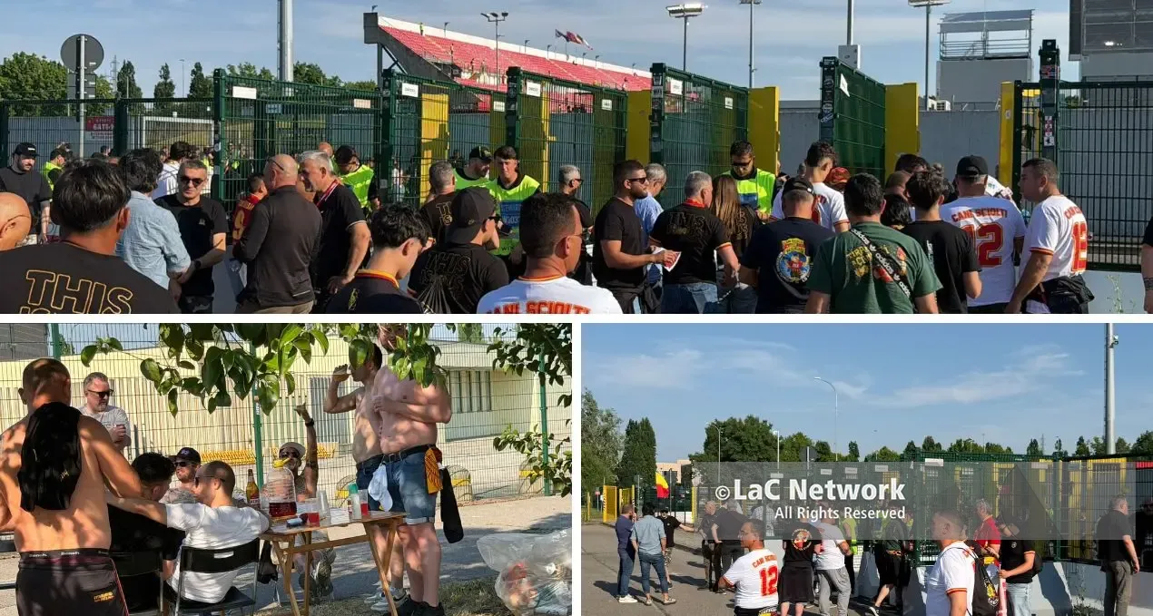 <p>Monza-Catanzaro, il popolo giallorosso invade l’U-Power Stadium: «La speranza è l’ultima a morire»</p>