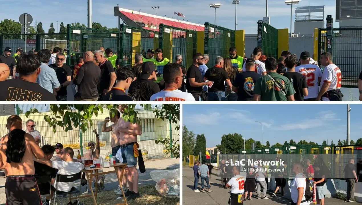 Monza-Catanzaro, il popolo giallorosso invade l’U-Power Stadium: «La speranza è l’ultima a morire»\n