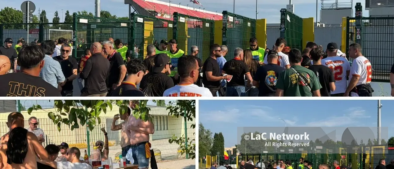 Monza-Catanzaro, il popolo giallorosso invade l’U-Power Stadium: «La speranza è l’ultima a morire»\n