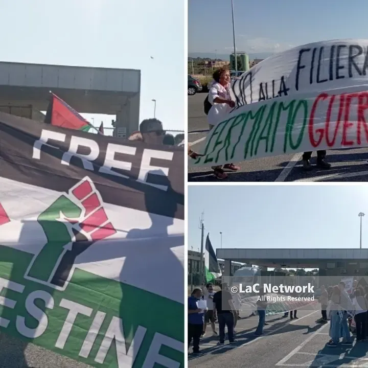 <p>«Stop al traffico di armi nei nostri porti»: barche e manifestanti bloccano a Gioia Tauro per dire No alla guerra</p>
