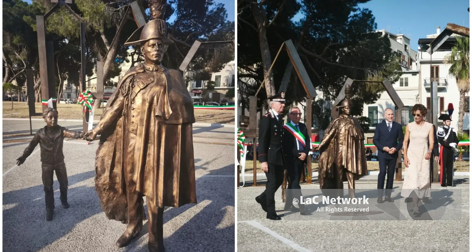 “Per la gente, tra la gente”, Reggio inaugura il monumento all'Arma e intitola un Largo ai Caduti di Nassiriya