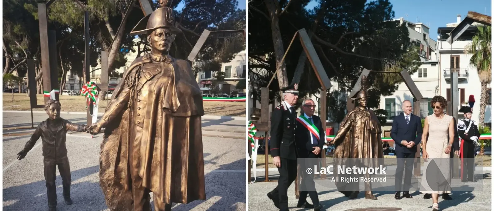 “Per la gente, tra la gente”, Reggio inaugura il monumento all'Arma e intitola un Largo ai Caduti di Nassiriya