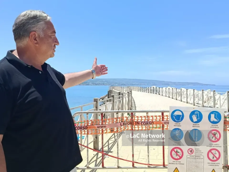 Marina di Pizzo, polemiche sui lavori al molo Pizzapundi. Il sindaco: «Tutto autorizzato e certificato, ma stiamo vigilando»