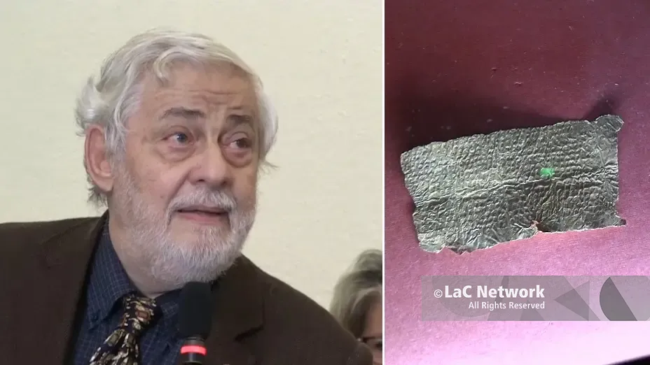 <p>Il professor Ermanno Arslan e la Laminetta aurea di Hipponion </p>\\n