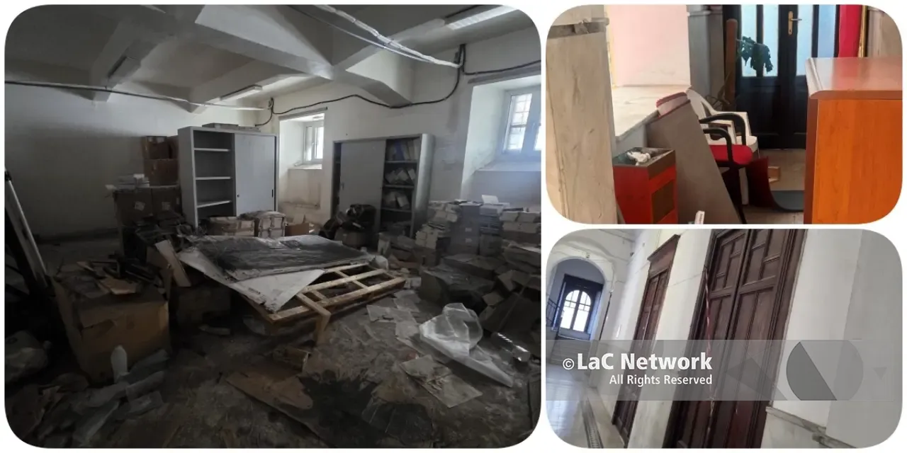 Ecco la polvere sotto il tappeto di Palazzo San Giorgio, lasciato in balia di insetti scartoffie e incuria