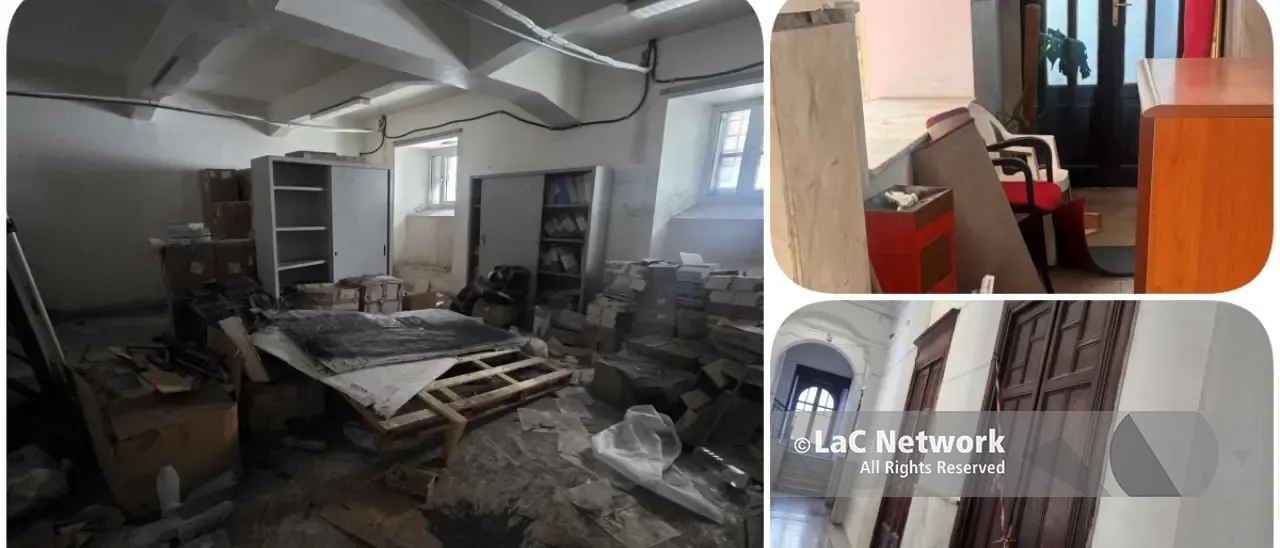 Ecco la polvere sotto il tappeto di Palazzo San Giorgio, lasciato in balia di insetti scartoffie e incuria