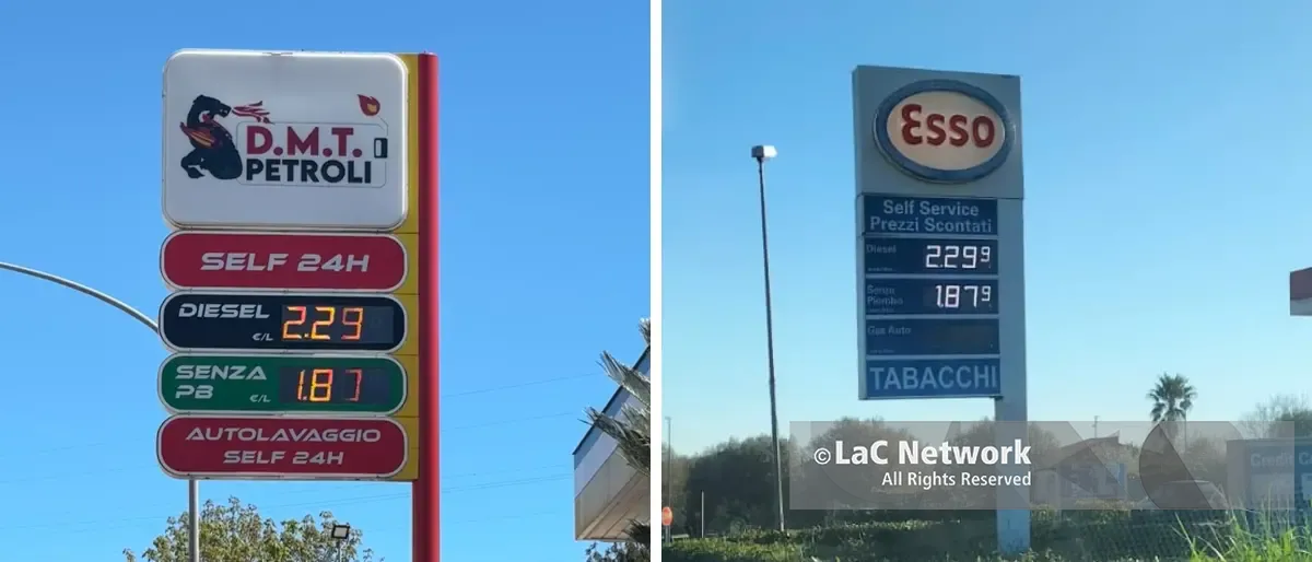 Caro benzina, in Calabria 316 violazioni in un anno: prezzi irregolari e 135 anomalie sotto indagine\n