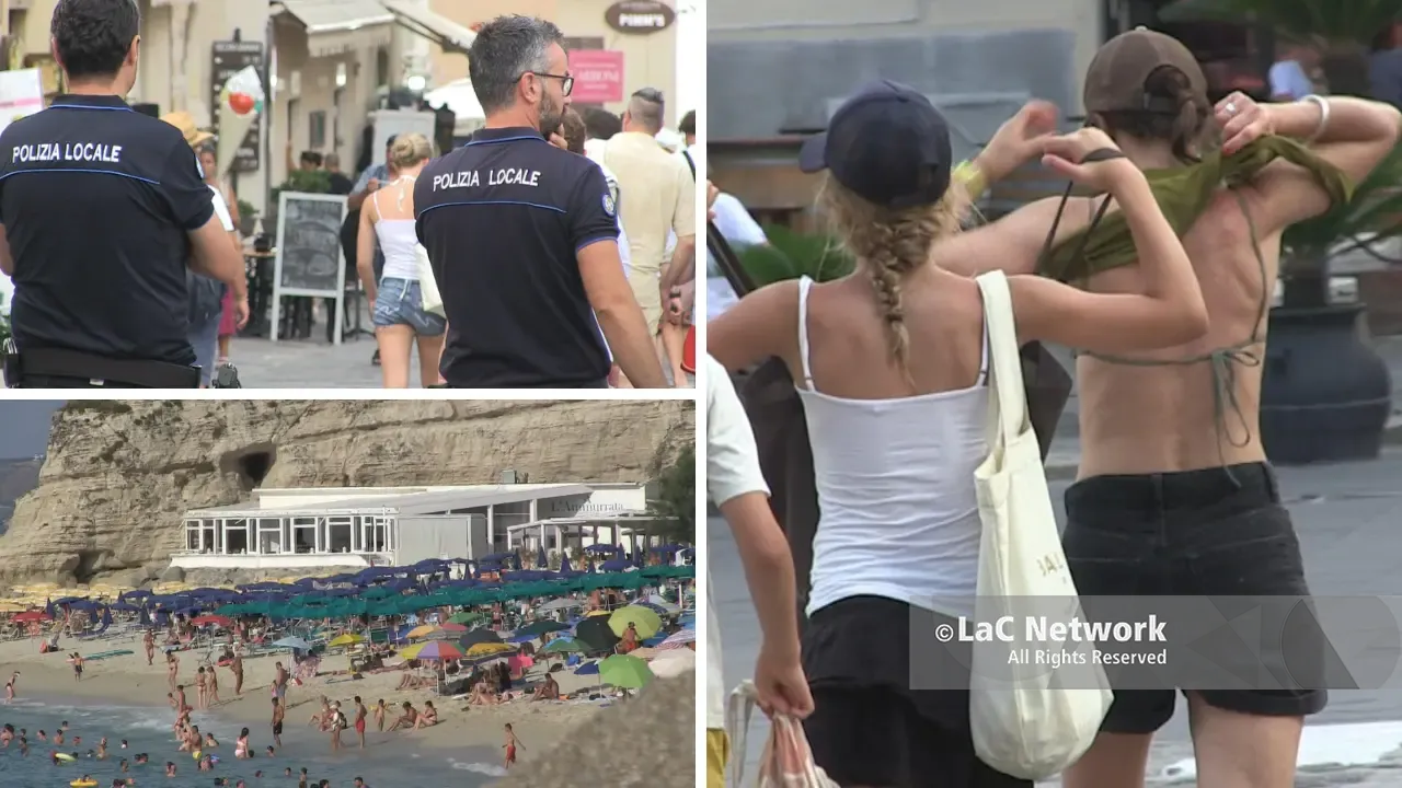 No a massaggi, bikini e treccine afro nelle vie di Tropea.\u00A0Macrì: «Così restituiamo decoro alla città»\n