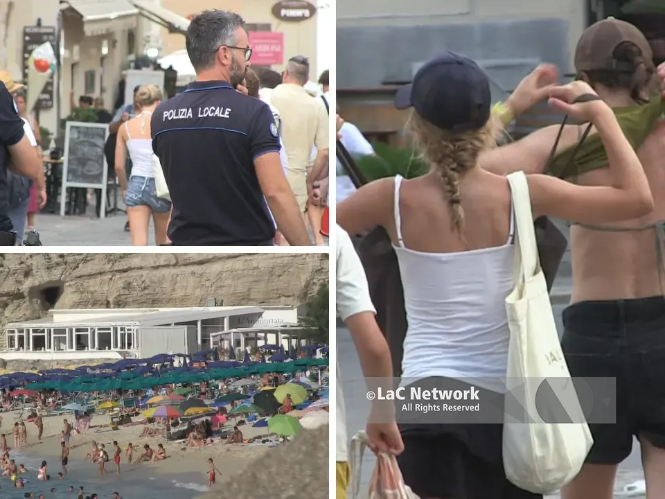 No a massaggi, bikini e treccine afro nelle vie di Tropea. Macrì: «Così restituiamo decoro alla città»
