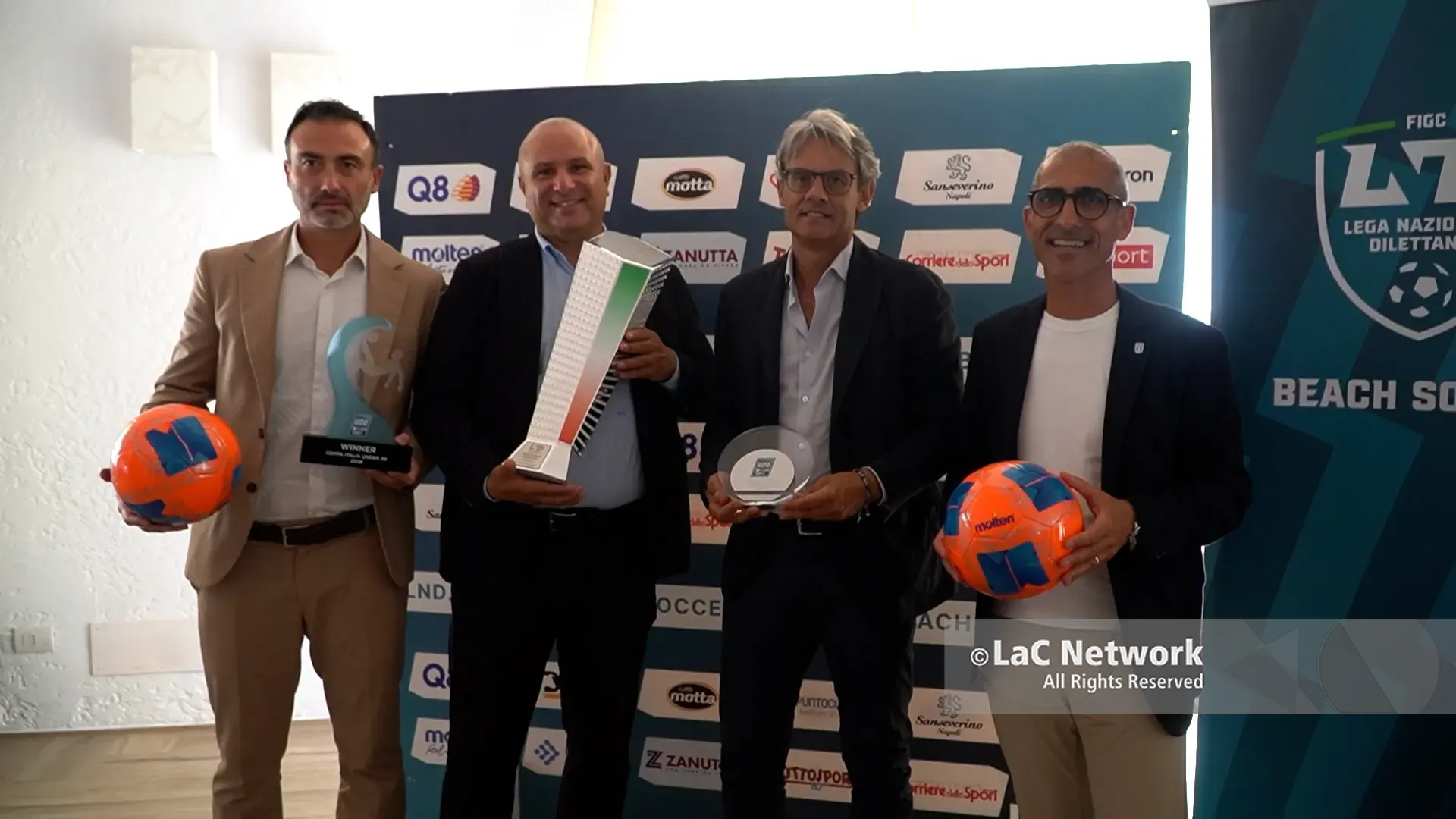 <p>Da sinistra: Davide Mugnai, Antonino De Lorenzo, Saverio Mirarchi e Roberto Desini</p>\\n