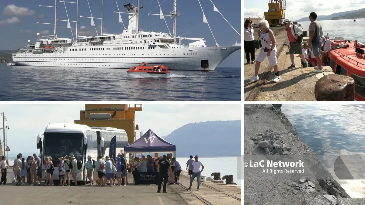 Vibo Marina, ce la siamo cavata con una spazzata veloce: l’arrivo del veliero Wind Surf tra luci e ombre\n