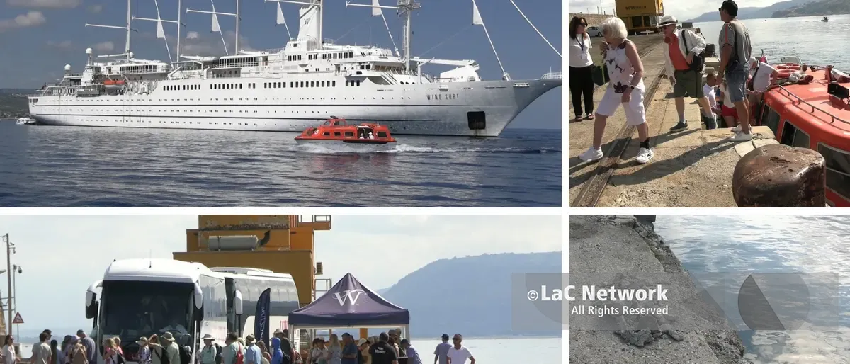 Vibo Marina, ce la siamo cavata con una spazzata veloce: l’arrivo del veliero Wind Surf tra luci e ombre\n