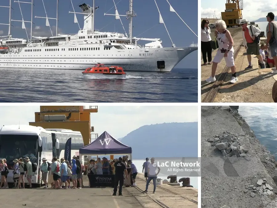 Vibo Marina, ce la siamo cavata con una spazzata veloce: l’arrivo del veliero Wind Surf tra luci e ombre
