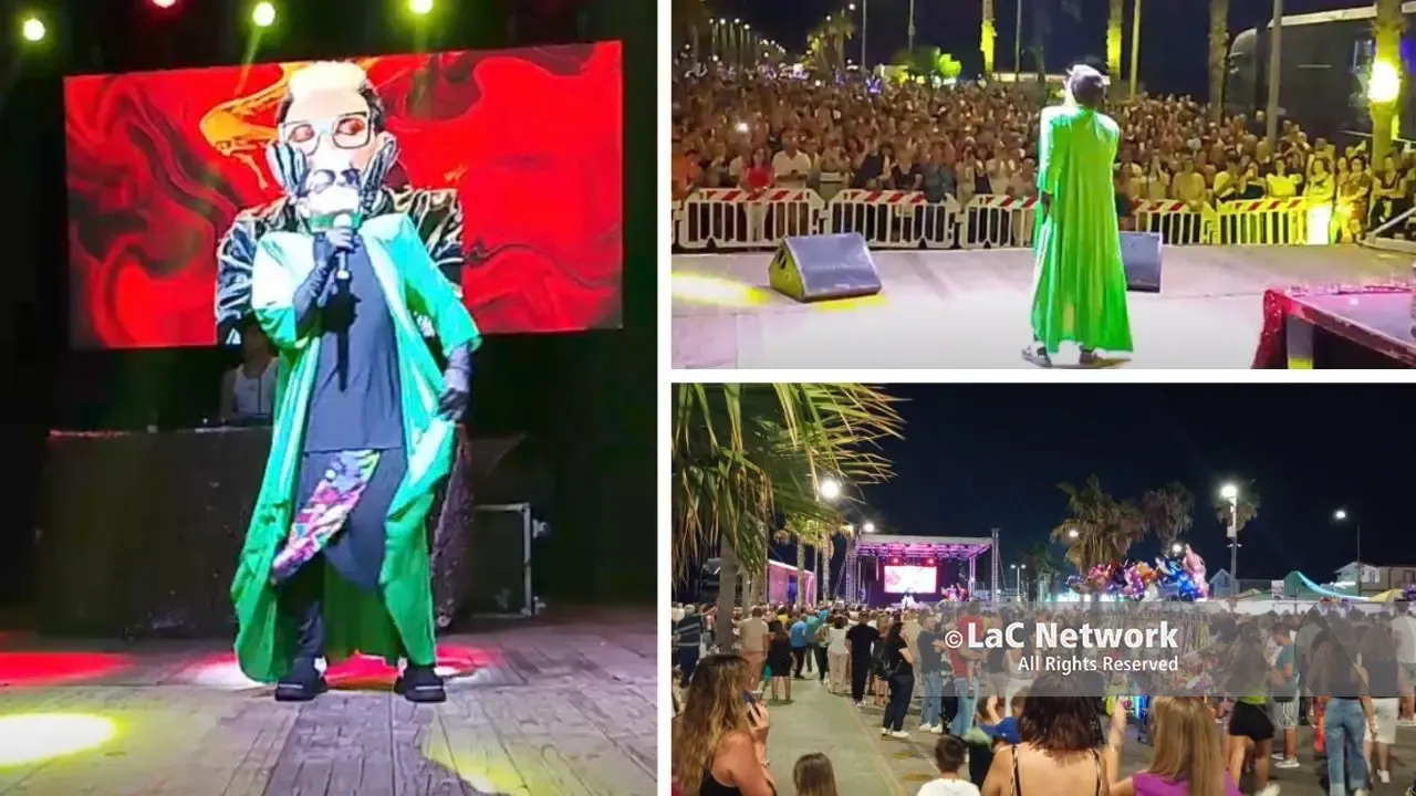 Grande successo di pubblico per il concerto di Cristiano Malgioglio sul lungomare di Gioia Tauro: «Vi amo»\n