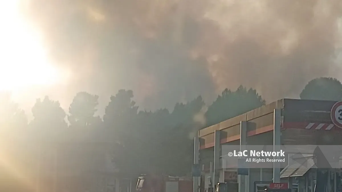 Vasto incendio nel Parco Nazionale del Pollino
