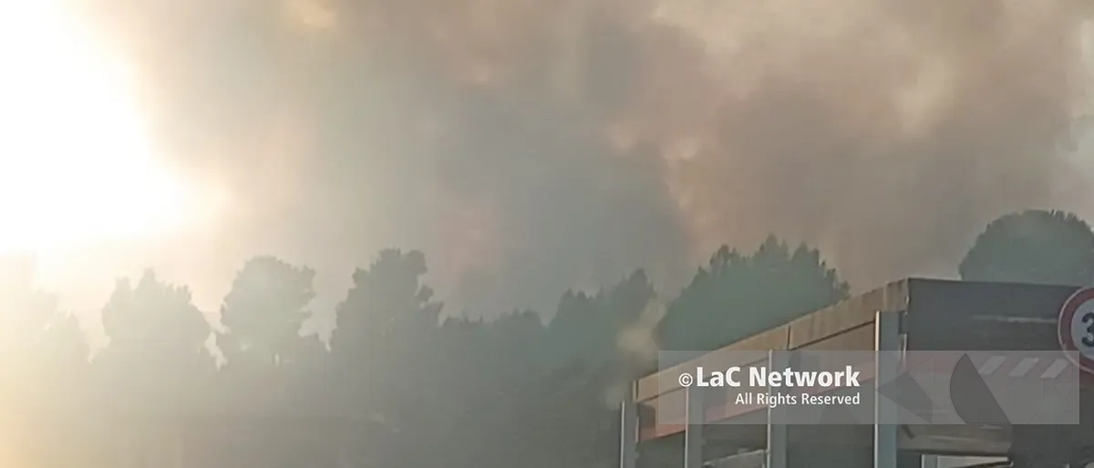Castrovillari e Pollino in fiamme, Canadair sul Monte Manfriana mentre l’aria diventa irrespirabile | VIDEO\n