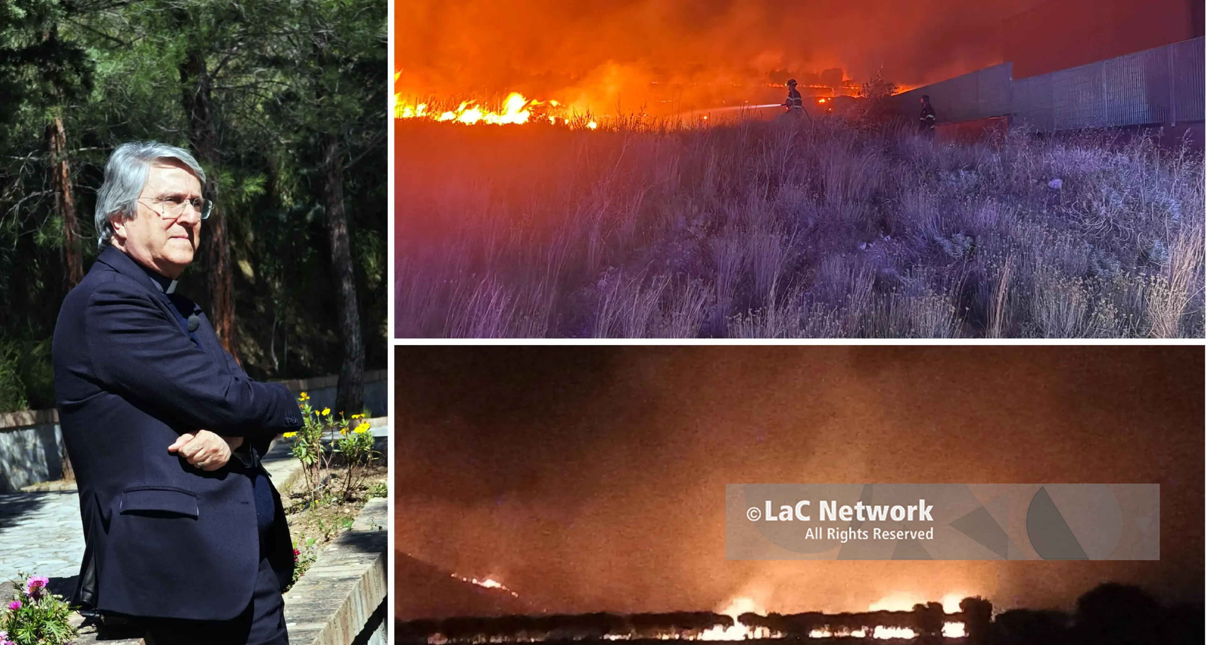 Pollino in fiamme, il vescovo Francesco Savino:\u00A0«Il vero incendio è l'abbandono dei nostri paesi»\n