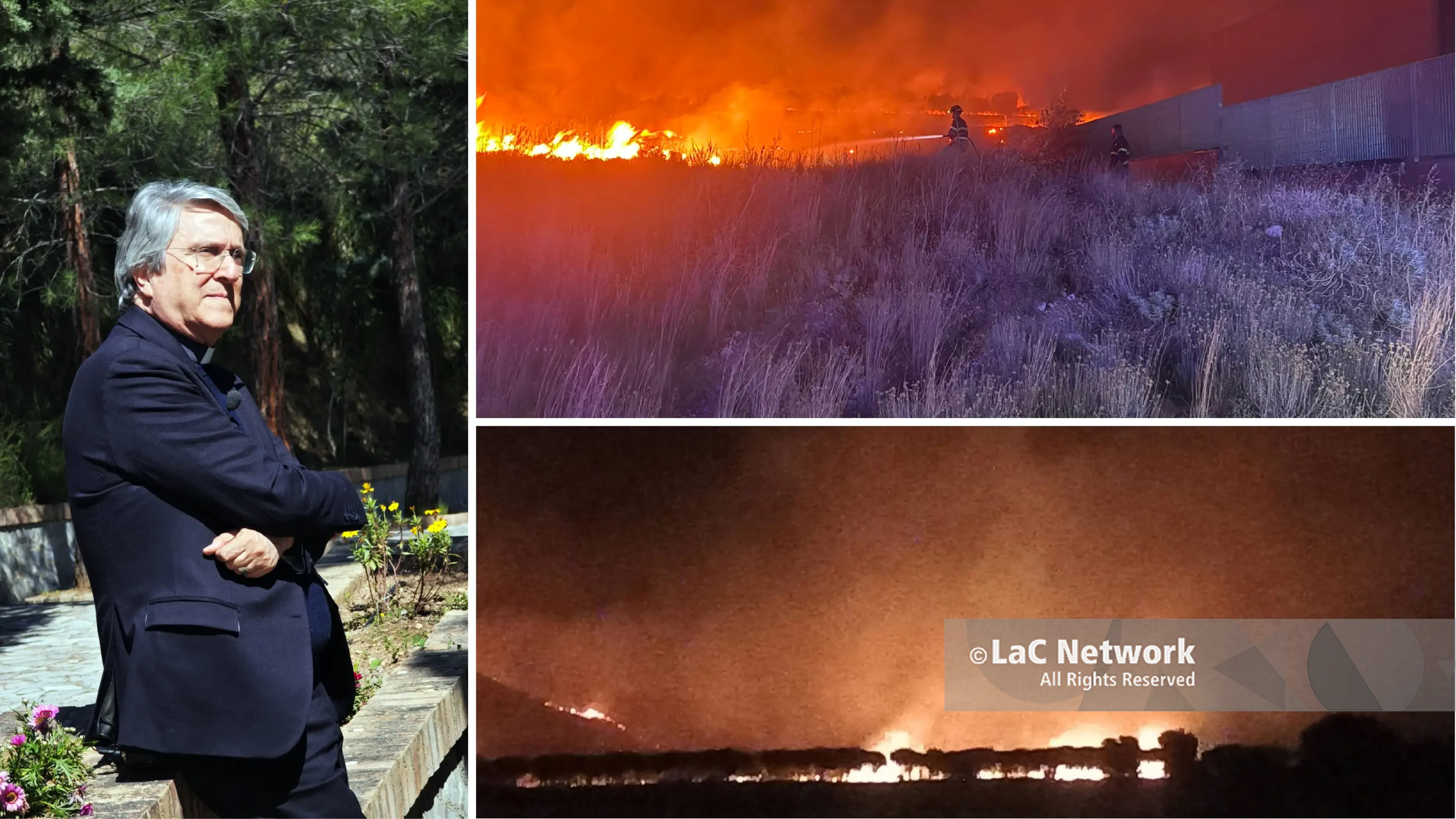 Pollino in fiamme, il vescovo Francesco Savino:\u00A0«Il vero incendio è l'abbandono dei nostri paesi»\n