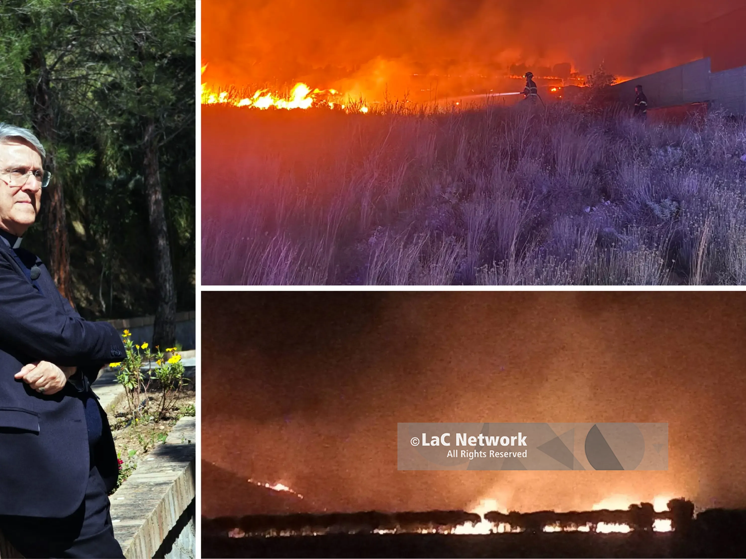 Pollino in fiamme, il vescovo Francesco Savino: «Il vero incendio è l'abbandono dei nostri paesi»