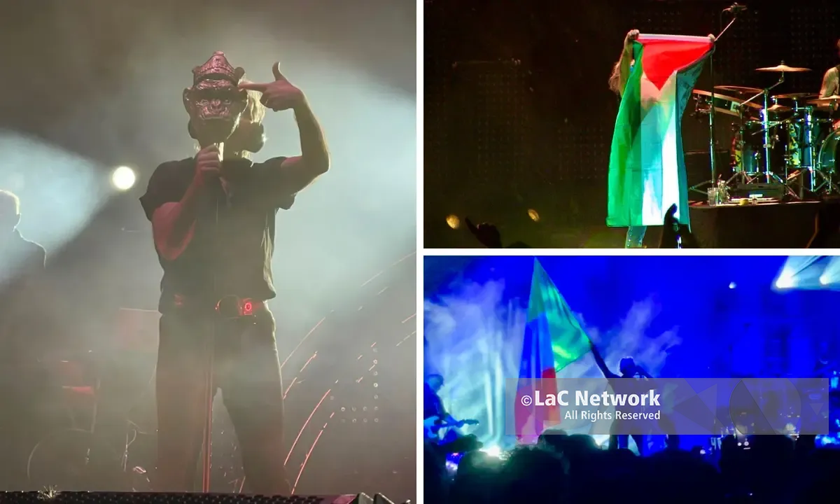 Bandiera della Palestina e Italia antifascista: il rock dei Litfiba infiamma la notte di\u00A0Cosenza\u00A0| FOTO\n