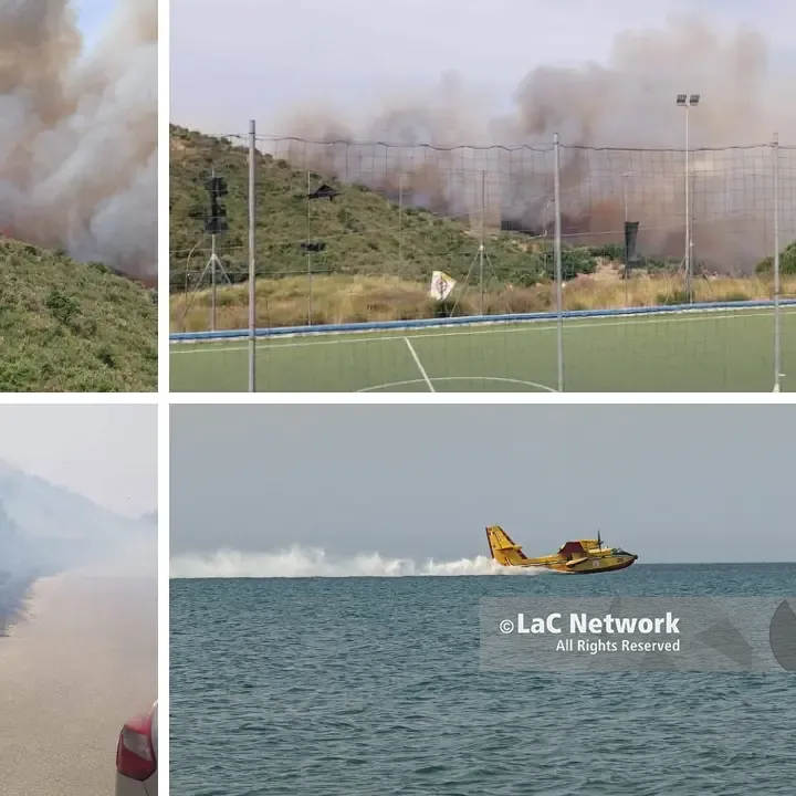 Incendio a Cirò, in fumo cento ettari di macchia mediterranea:\u00A0fiamme a ridosso di abitazioni e scuole\n