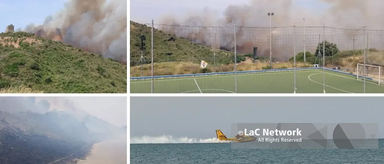 Incendio a Cirò, in fumo cento ettari di macchia mediterranea:\u00A0fiamme a ridosso di abitazioni e scuole\n