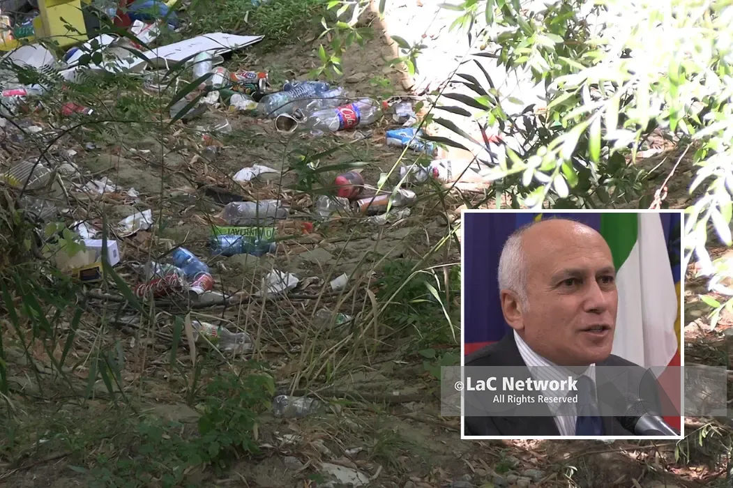 Rifiuti sull’argine del Busento, Caruso:\u00A0«Effettueremo pulizia immediata»\n