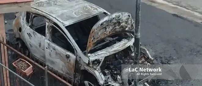 Praia, auto incendiata\u00A0nella notte: è il secondo episodio\u00A0in quaranta giorni ai danni dello stesso lavoratore\n