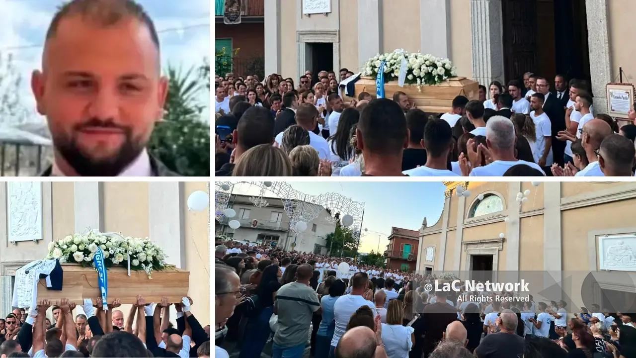 Zungri si ferma per l'ultimo saluto a Carmelo Purita: centinaia di persone ai funerali del 27enne\n