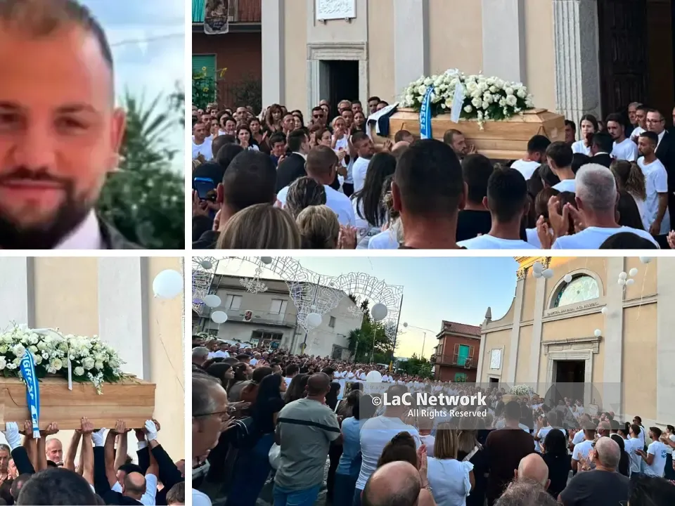 Zungri si ferma per l'ultimo saluto a Carmelo Purita: centinaia di persone ai funerali del 27enne