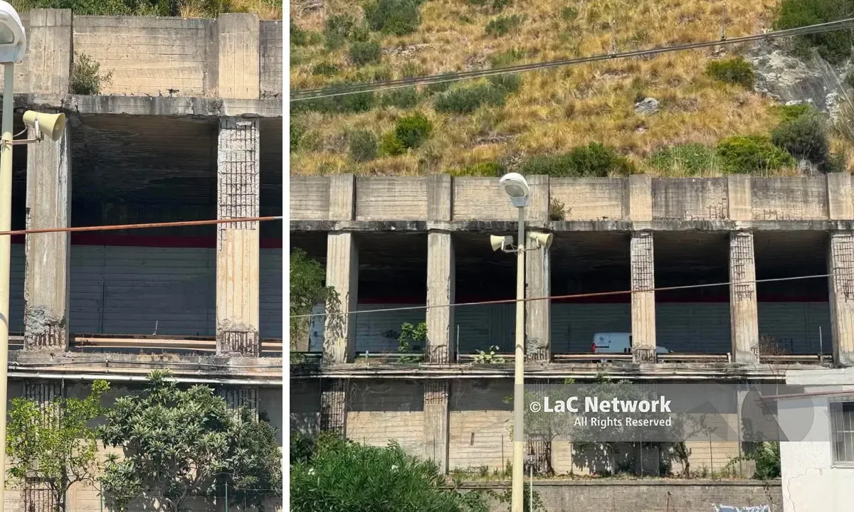 Acquappesa,\u00A0pilastri ammalorati e ferri scoperti nella galleria Zaccani sulla SS 18: la segnalazione\u00A0| VIDEO