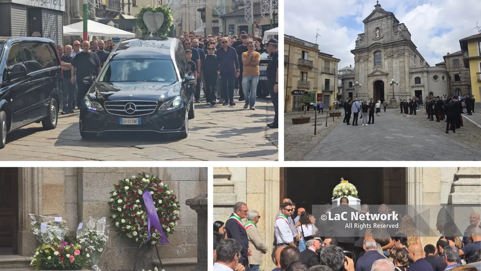 L’addio ad Andrea Minasi. Il parroco: «Per nove giorni la comunità ha sperato, quell’amore non è andato perduto»\n