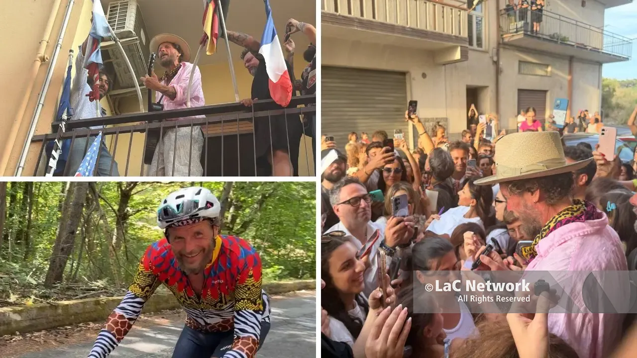 <p>Da Acri a Catanzaro (via Sila), Jovanotti continua il suo viaggio in bici: «<span style=\"color:hsl(0, 75%, 60%);\">Grazie Calabria</span>, che affetto!»</p>