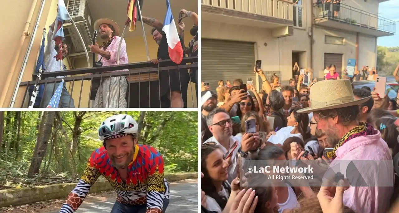 Da Acri a Catanzaro (via Sila), Jovanotti continua il suo viaggio in bici: «Grazie Calabria, che affetto!»\n