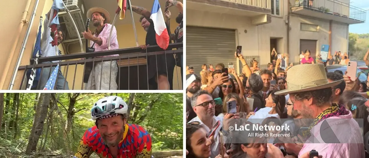 Da Acri a Catanzaro (via Sila), Jovanotti continua il suo viaggio in bici: «Grazie Calabria, che affetto!»\n
