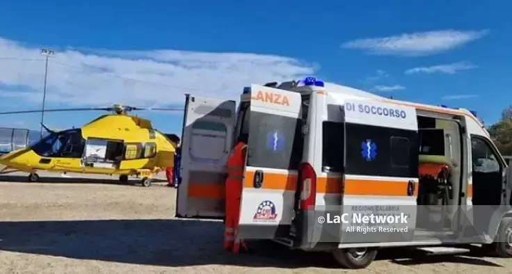 Ricadi, incidente in località Torre Marrana, uomo trasportato in elisoccorso al Pugliese\n