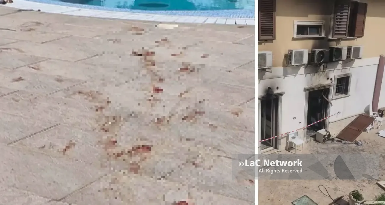 B&B in fiamme a Mileto, quelle orme di sangue verso la piscina testimoniano l’orrore:\u00A0la piccola Ema e i suoi genitori lottano per la vita\n