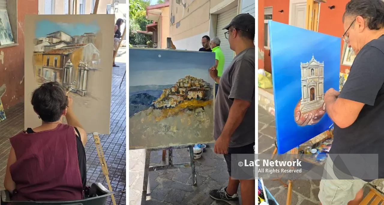 Monterosso Calabro, pennelli e colori trasformano il borgo: successo per la seconda edizione de “Le Mani della Fantasia”\n