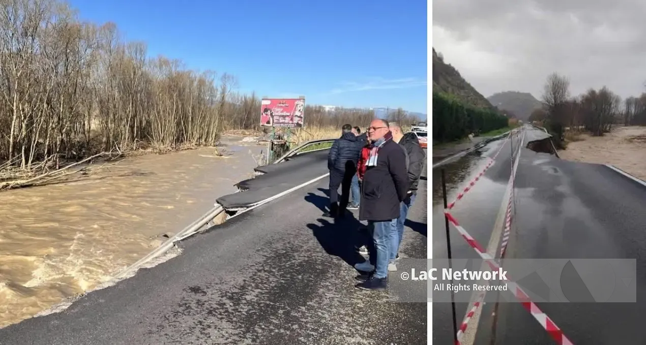 A Zumpano fiume pieno\u00A0di tronchi, la Calabria aspetta ancora la prevenzione. Tansi: «Cosa stiamo aspettando»\n